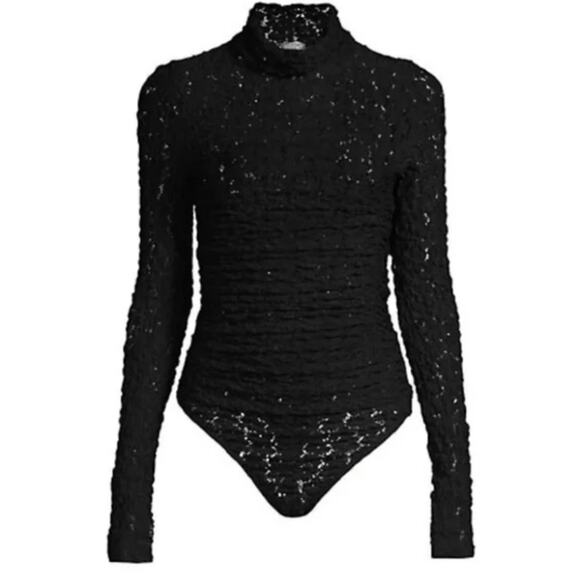 NEW Free People Intimately Free Black Lace Day and Night Long Sleeve Bodysuit - Picture 4 of 13